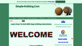 What Simple-knitting.com website looked like in 2020 (4 years ago)