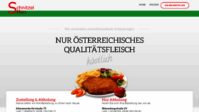 What Schnitzelman.at website looked like in 2020 (4 years ago)