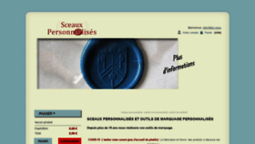 What Sceaux-personnalises.fr website looked like in 2020 (4 years ago)