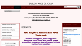 What Sablonkaosdijogja.com website looked like in 2020 (4 years ago)