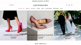What Shopsavannahs.com website looked like in 2020 (4 years ago)
