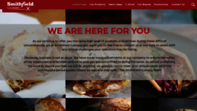 What Smithfieldfoodservice.com website looked like in 2020 (4 years ago)