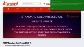 What Standardcoldpressedoil.com website looked like in 2020 (4 years ago)