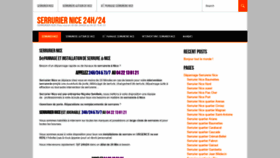 What Serrurier-a-nice.fr website looked like in 2020 (4 years ago)