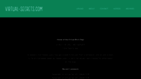 What Slsecrets.com website looked like in 2020 (4 years ago)
