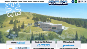 What Stuhleck.com website looked like in 2020 (4 years ago)