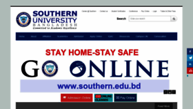 What Southern.edu.bd website looked like in 2020 (4 years ago)