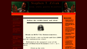 What Stephentziliak.com website looked like in 2020 (4 years ago)