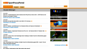 What Sportpresseportal.de website looked like in 2020 (4 years ago)