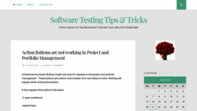 What Softwaretesttips.com website looked like in 2020 (4 years ago)