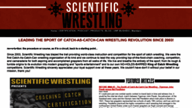 What Scientificwrestling.com website looked like in 2020 (4 years ago)