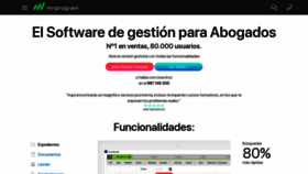 What Softwareabogado.net website looked like in 2020 (4 years ago)