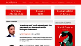 What Social-europe.eu website looked like in 2020 (4 years ago)