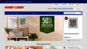 What Shop.hobbylobby.com website looked like in 2020 (4 years ago)
