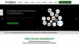 What Sandstormsolution.com website looked like in 2020 (4 years ago)