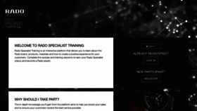 What Specialist-training.rado.com website looked like in 2020 (4 years ago)