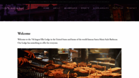 What Santamariaelks.org website looked like in 2020 (6 years ago)