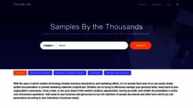 What Sample.net website looked like in 2020 (4 years ago)