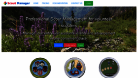 What Scoutmanager.com website looked like in 2020 (4 years ago)
