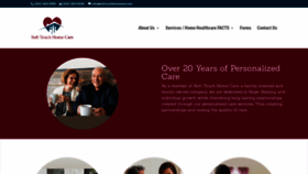 What Softtouchhomecare.com website looked like in 2020 (4 years ago)