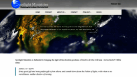 What Spotlightministries.org website looked like in 2020 (4 years ago)