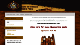What Sandacigars.com website looked like in 2020 (4 years ago)
