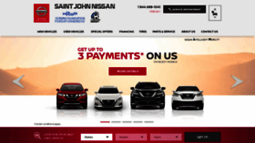 What Saintjohnnissan.com website looked like in 2020 (4 years ago)