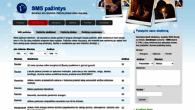 What Smspazintis.lt website looked like in 2020 (4 years ago)