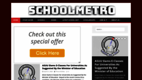 What Schoolmetro.com website looked like in 2020 (4 years ago)