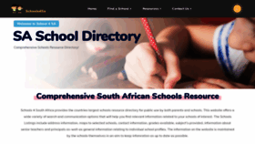 What Schools4sa.co.za website looked like in 2020 (4 years ago)