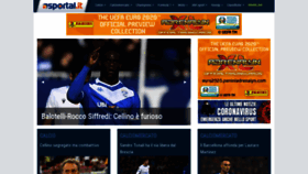 What Sportal.it website looked like in 2020 (4 years ago)