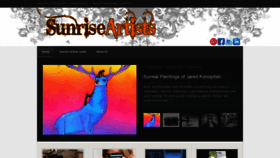 What Sunriseartists.com website looked like in 2020 (4 years ago)