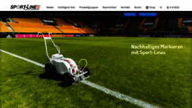 What Sportlines.de website looked like in 2020 (4 years ago)