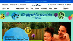 What Shopdisney.com website looked like in 2020 (4 years ago)