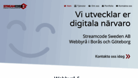 What Streamcode.se website looked like in 2020 (4 years ago)