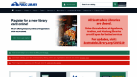 What Scottsdalelibrary.org website looked like in 2020 (4 years ago)