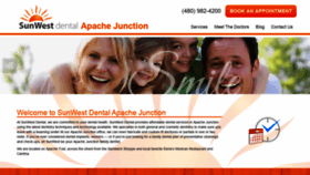 What Sunwestdentalapachejunction.com website looked like in 2020 (4 years ago)