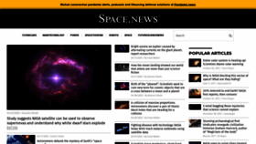 What Space.news website looked like in 2020 (4 years ago)