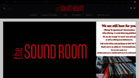 What Soundroom.ca website looked like in 2020 (4 years ago)