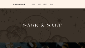 What Sageandsalt.com website looked like in 2020 (4 years ago)
