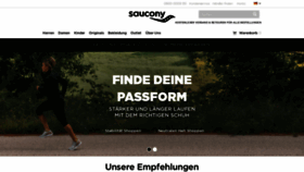 What Saucony.de website looked like in 2020 (3 years ago)