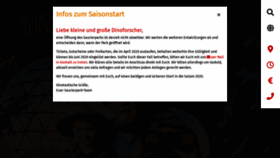 What Saurierpark.de website looked like in 2020 (4 years ago)