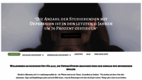What Studentengesundheit.de website looked like in 2020 (4 years ago)