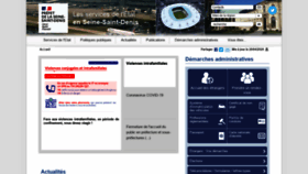 What Seine-saint-denis.gouv.fr website looked like in 2020 (4 years ago)