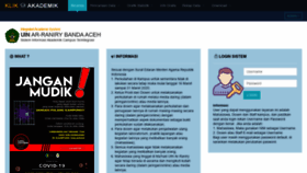 What Siakad.ar-raniry.ac.id website looked like in 2020 (3 years ago)