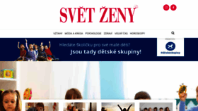 What Svetzeny.cz website looked like in 2020 (4 years ago)