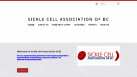 What Sicklecellassociationofbc.com website looked like in 2020 (3 years ago)