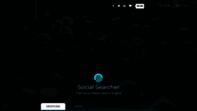 What Social-searcher.com website looked like in 2020 (3 years ago)