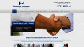 What Sustainableplacements.co.za website looked like in 2020 (3 years ago)