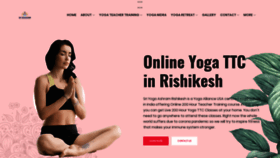 What Sriyogaashram.com website looked like in 2020 (4 years ago)